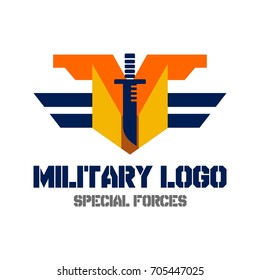 Army logo template. Military logo concept