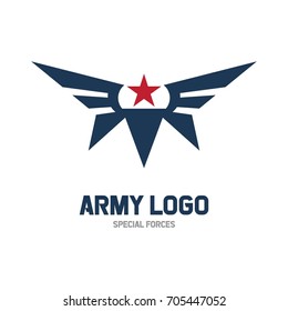 Army logo template. Military logo concept