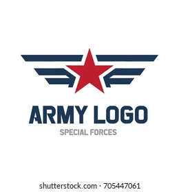 Army logo template. Military logo concept