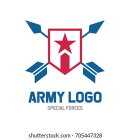 Army logo template. Military logo concept