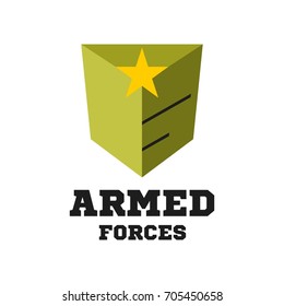 Army logo template. MIlitary logo concept