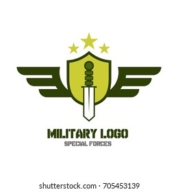 Army logo template. Military logo concept