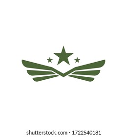 Plantilla de ilustración vectorial del logotipo del ejército