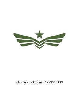 Plantilla de ilustración vectorial del logotipo del ejército