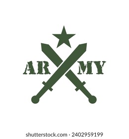 Army logo vector military template symbol design