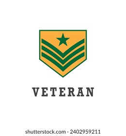 Diseño de símbolos militares vectores de logotipo de ejército