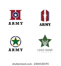 Army logo vector military template symbol design