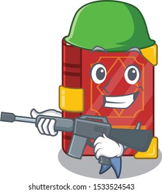 Army magic spell book in the cartoon