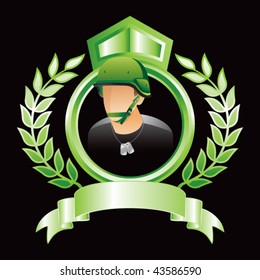 army man on green royal display