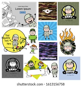 Army Man Various Concepts Collection - Vector illustrations