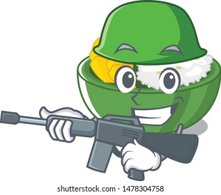 Army mango sticky rice isolated the character