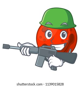 Army mars planet character cartoon