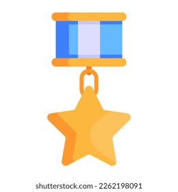 Army medal flat icon is available for premium download 