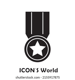 Army medal icon. Vector illustration eps10.