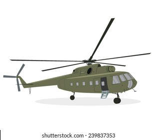 Army medic chopper illustration