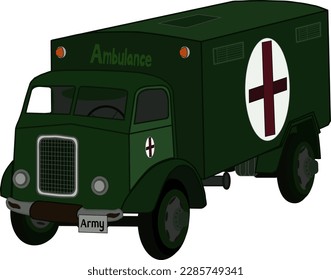 Army Medical Truck in olive color