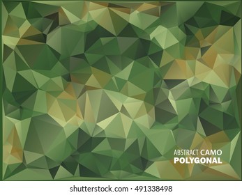Army Military. Camouflage Background. Made of Geometric Triangles Shapes. Army Vector illustration. polygonal style.