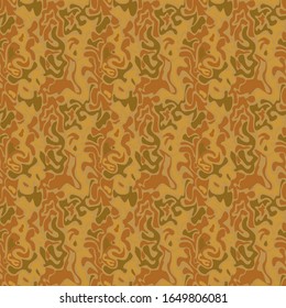 Army Military camouflage brown, Seamless vector pattern. Vector texture. Elegant luxury brown tone design for wallpapers, backdrops and page fill.