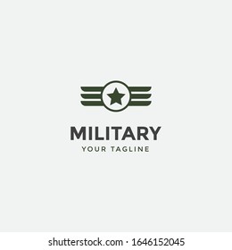 army military logo design template