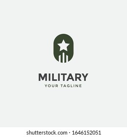 army military logo design template