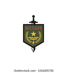 Army and military logo design vector