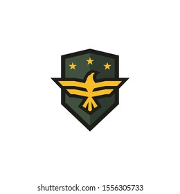 Army and military logo design vector