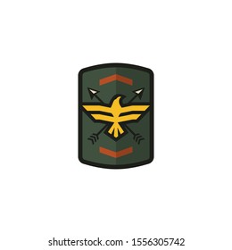 Army and military logo design vector