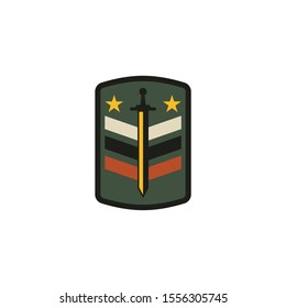 Army and military logo design vector