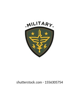 Army and military logo design vector