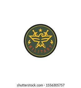 Army and military logo design vector
