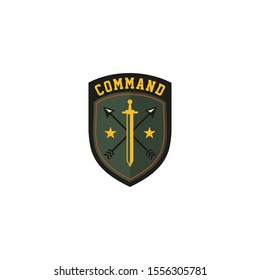 Army and military logo design vector