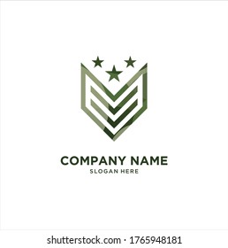 Vector de diseño de logotipo militar