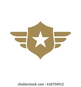 Army and military logo design vector
