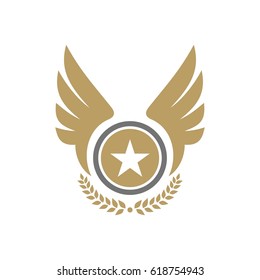 Army and military logo design vector