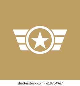 Army and military logo design vector