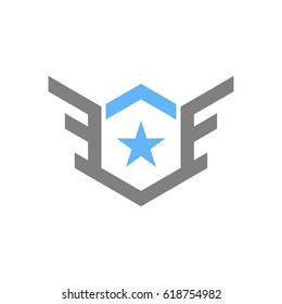 Army and military logo design vector