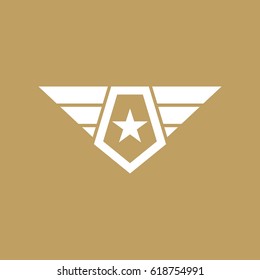 Army and military logo design vector