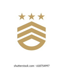 Army and military logo design vector