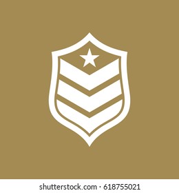 Army and military logo design vector
