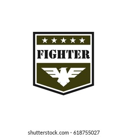 Army and military logo design vector