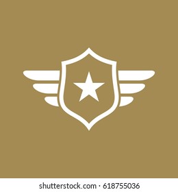 Army and military logo design vector