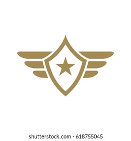 Army and military logo design vector