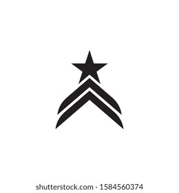 army military vector icon design template