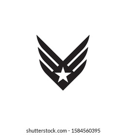 Army Military Vector Icon Design Template Stock Vector (Royalty Free ...