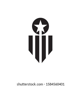 army military vector icon design template