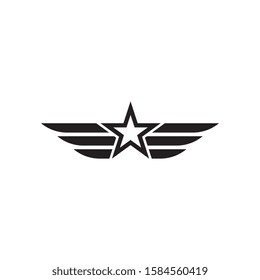 army military vector icon design template