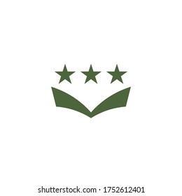 plantilla de diseño de icono de vectores militares