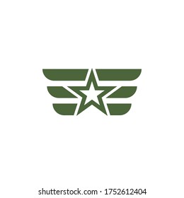 army military vector icon design template