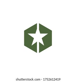 plantilla de diseño de icono de vectores militares
