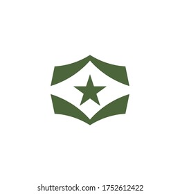 army military vector icon design template